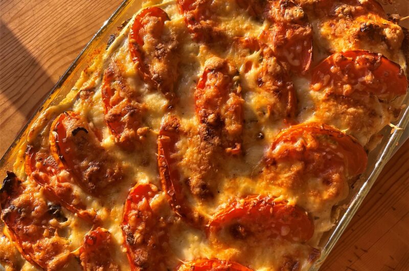 Zucchini and lentil lasagna